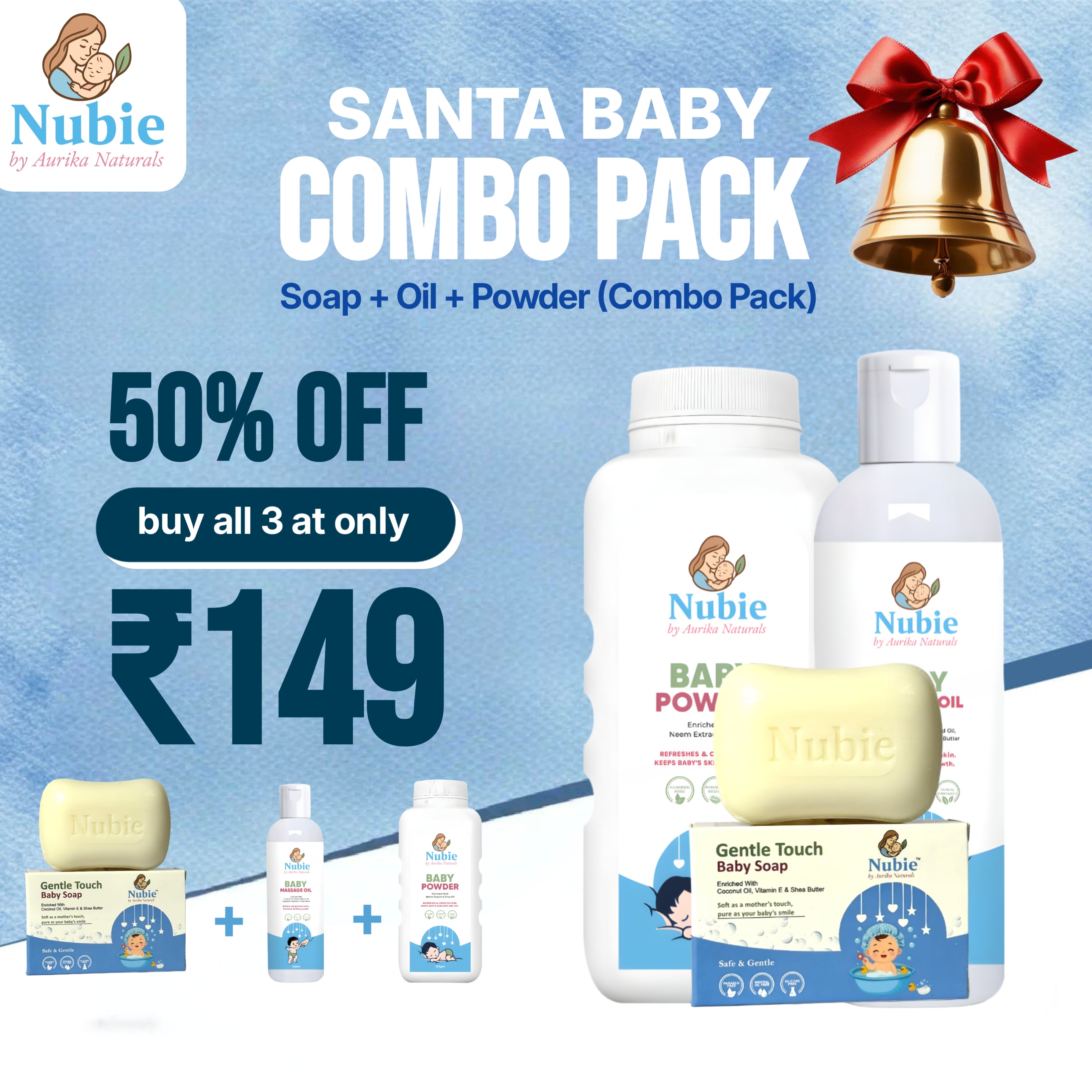 Buy All At Only 149 (Soap+Oil+Powder)