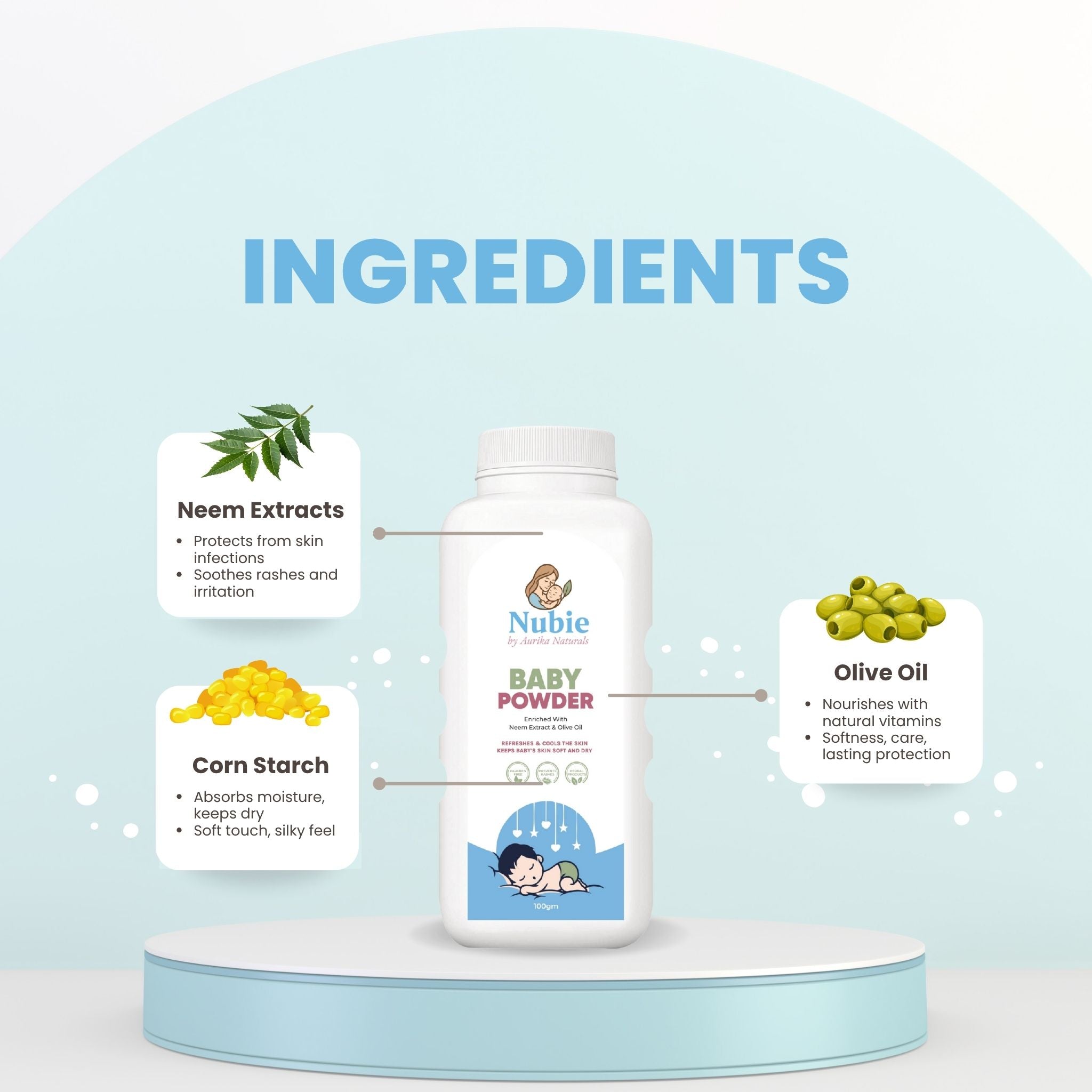 Nubie - Baby Powder 100gm