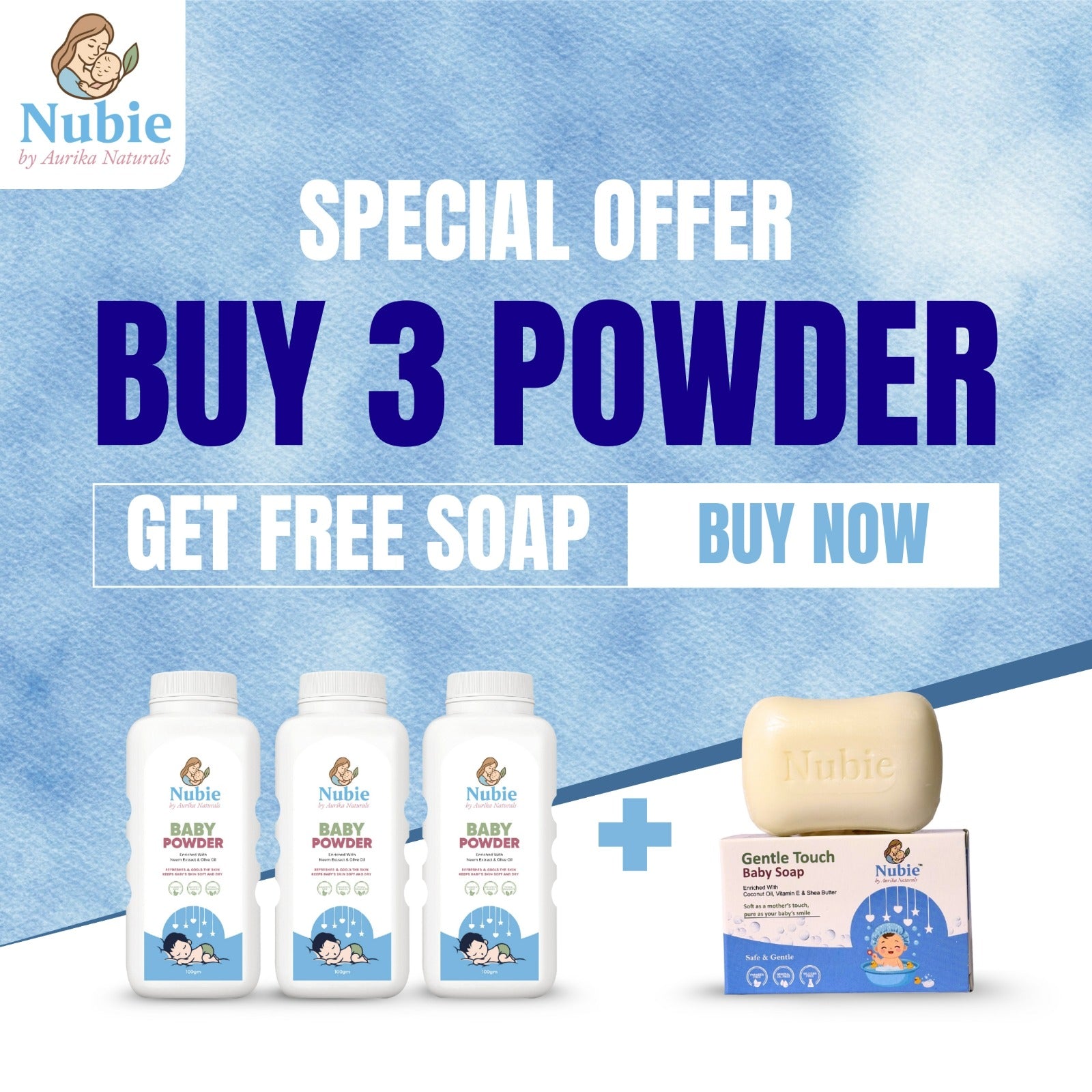 Buy 3 Powder Get Free Soap